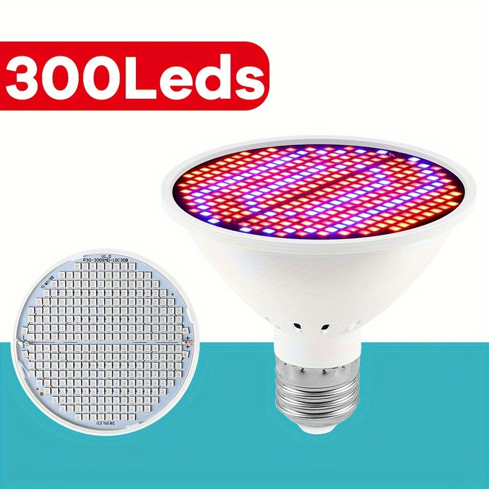 LED Plant Grow Light Full Spectrum E26 E27 Base 220V 126/200/300 LEDs Indoor Seed Germination