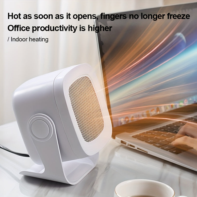 Portable Desktop Electric Heater for Home Office Dorm Room Small Space