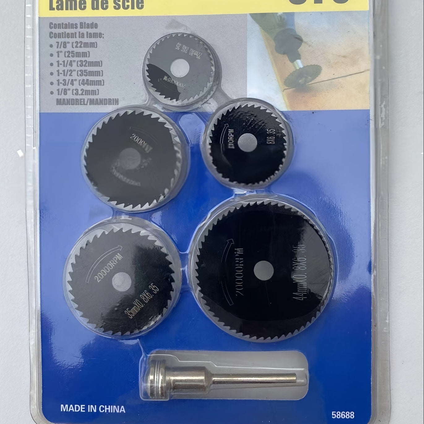 6PCS High-Speed Steel Mini Saw Blade Set for Wood Plastic Metal Durable