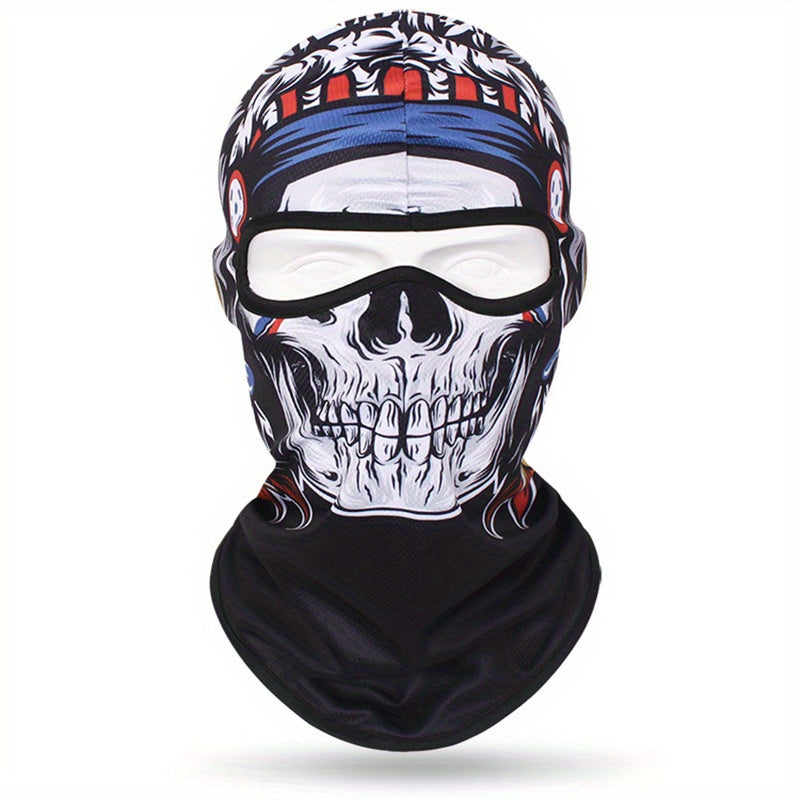 Full Face 3D Anime Skull Balaclava Ski Mask for Men and Women for Cycling Skiing and Outdoor Sports