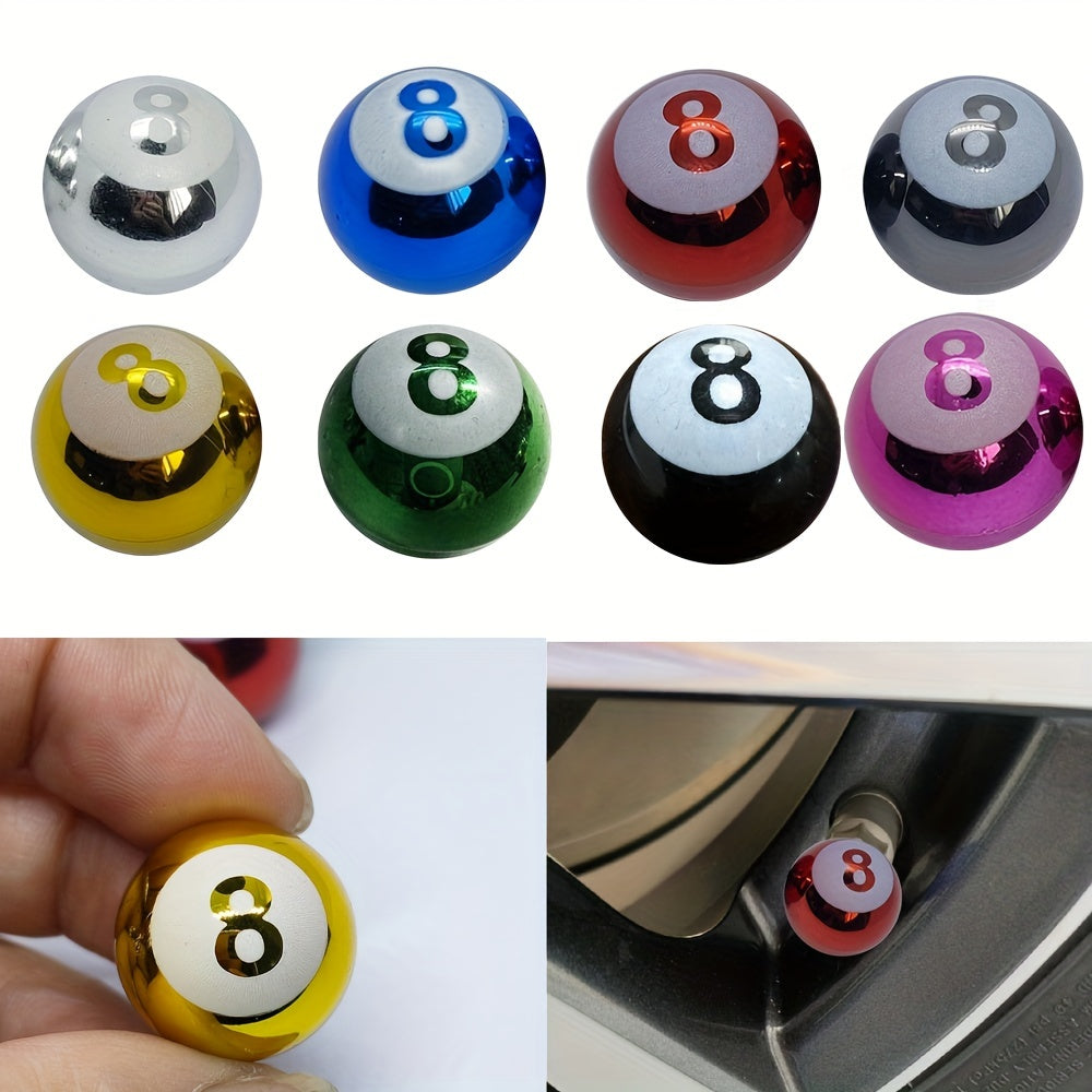 4 шт. круглых пластиковых колпачков на стержень колеса номер 8 для автомобилей, грузовиков, велосипедов