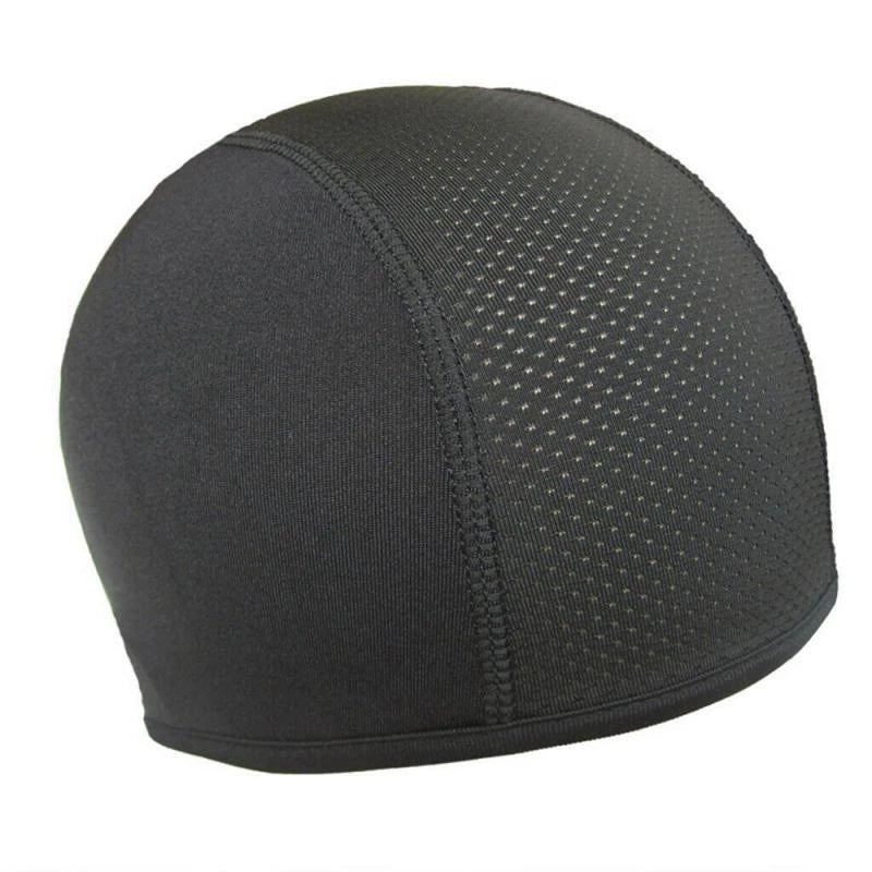 Forro de casco de motocicleta negro, transpirable, de poliéster, para cascos off-road