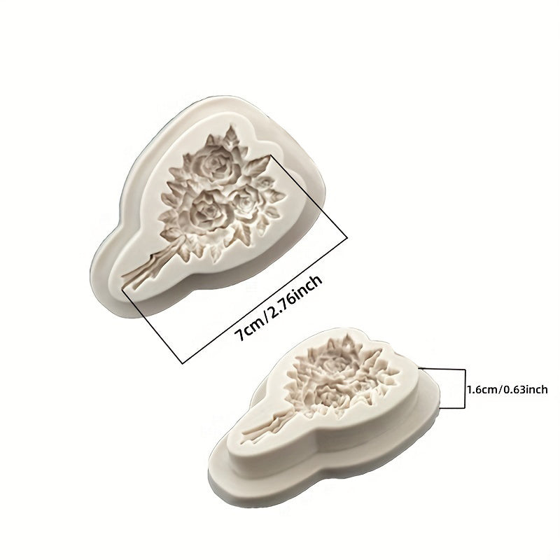 3D Silicone Flower Garland Mold for Cake Decorating Mini Candy Fondant Baking Tools