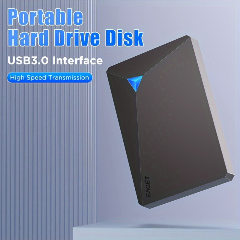 EAGET USB 3.0 Tashqi Qattiq Disk - O'yinlar va media saqlash uchun yuqori sig'imli mexanik HDD, bir nechta o'lchamlarda mavjud.