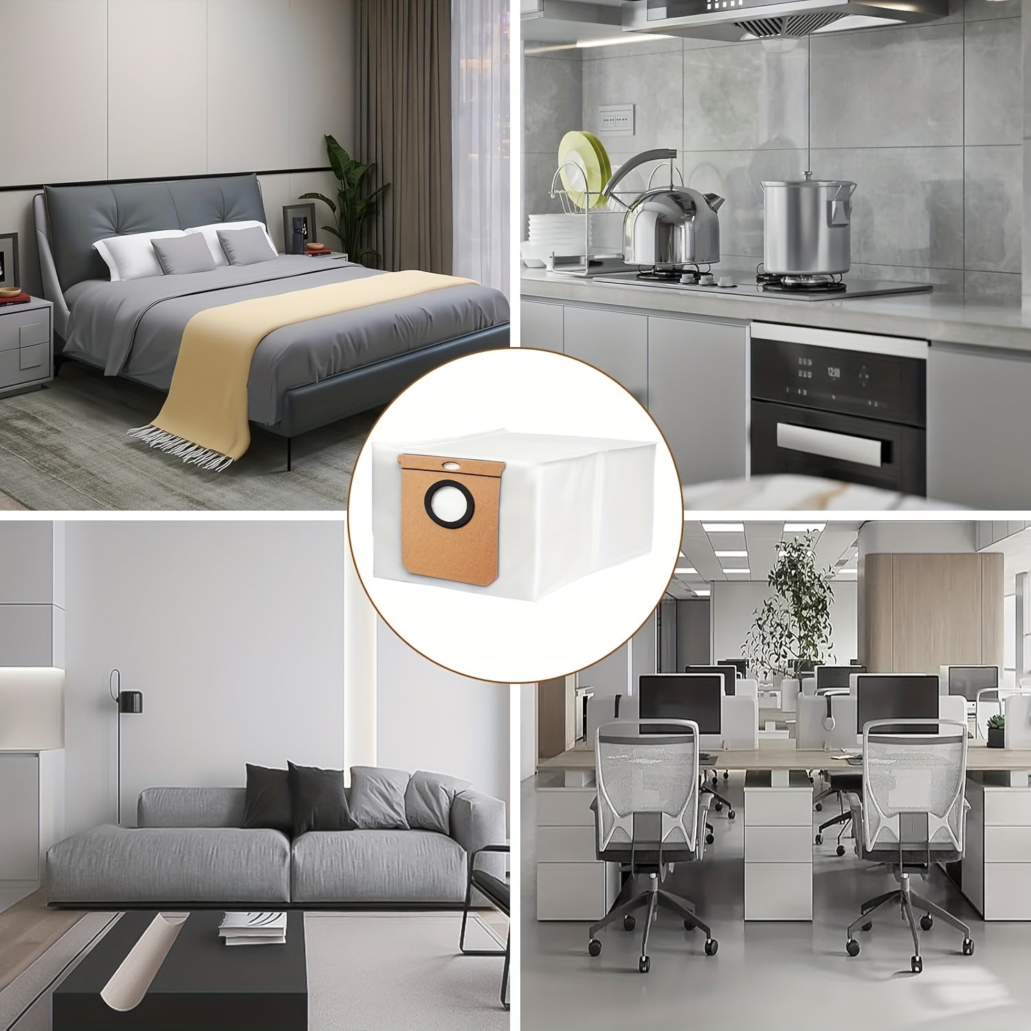 5 ta Premium vakuum changyutgich tozalash sumkasi 2.5L yuqori samaradorlik bilan L60 H9+ uchun almashtirish