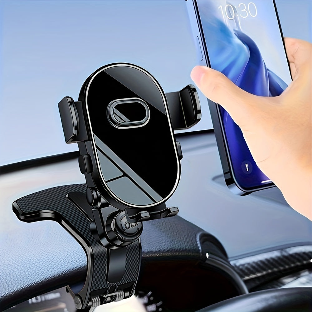 Soporte universal para teléfono de coche ABS ajustable para tablero antideslizante en forma de óvalo