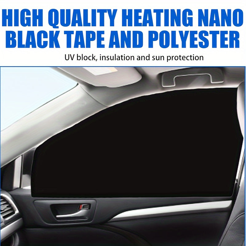Universal Car Sunshade With Magnetic Suction UV Protection Foldable