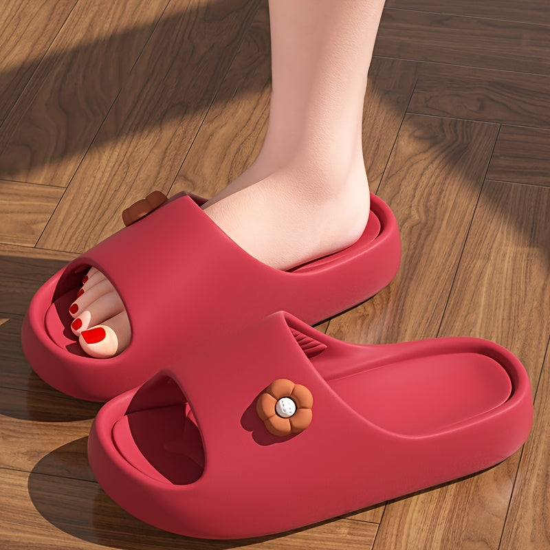 Ayollar uchun engil EVA gullari bilan slaydlar, ichki va tashqi sharoitda kundalik kiyim uchun