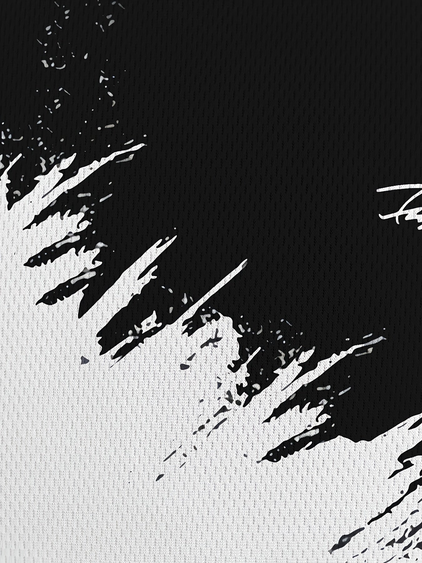 Erkaklar uchun qora va oq rangli bloklangan grafik T-ko'ylak, 3D bosma, yozgi ochiq havoda kiyish uchun qulay