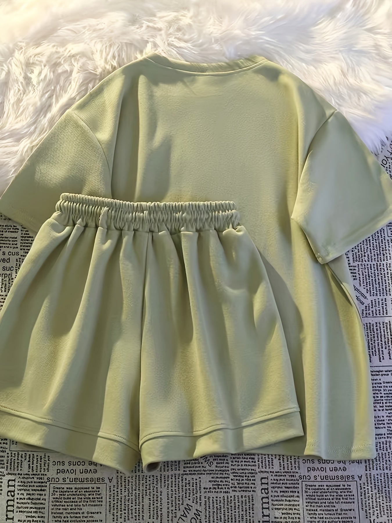 2024 Yangi Qizlar Yozgi Ikki Qismli Qaytargichli Kostyum