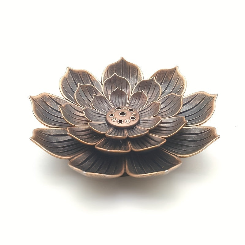 Lotus Flower Incense Holder for Temple Yoga Studio Home Decor