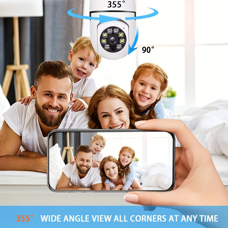 Indoor WiFi Security Camera 480P Pan-Tilt Night Vision Motion Detection