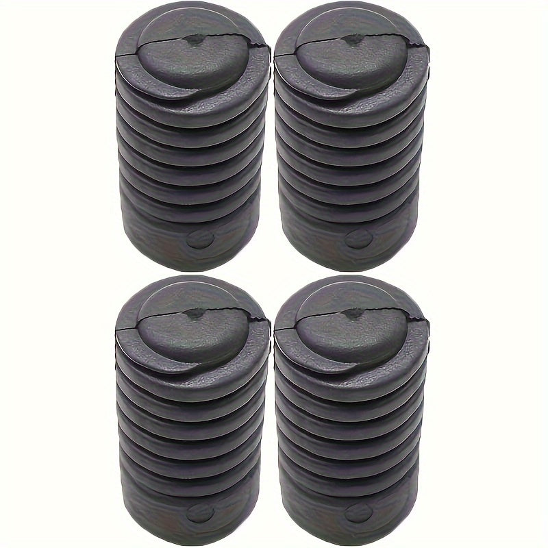 4-Piece Rubber Hood Bumper Tailgate Cushions Matte Finish for Car Trucks