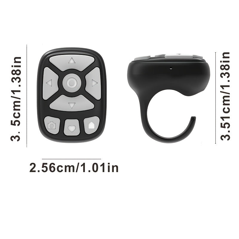 Wireless Remote Control for Page Flipping Camera Shutter Video Scrolling Music Playback E-Book Reading