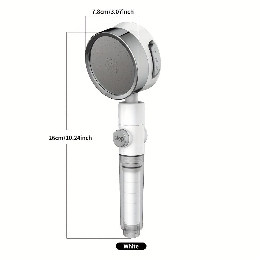 Uch tezlikda sozlanadigan bosimli uy dush uchun booster filtr dush boshligi, burchakni sozlash mumkin va hammom aksessuarlari kiritilgan.