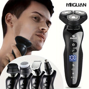 Men's Electric Grooming Kit with Razor Trimmer Nose Sideburns Face Brush