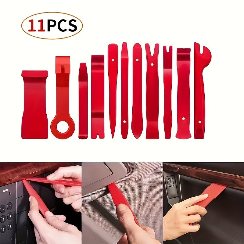 11pcs Auto Trim Removal Tool Kit Plastic Pry Tools for Car Panel and Fastener Removal