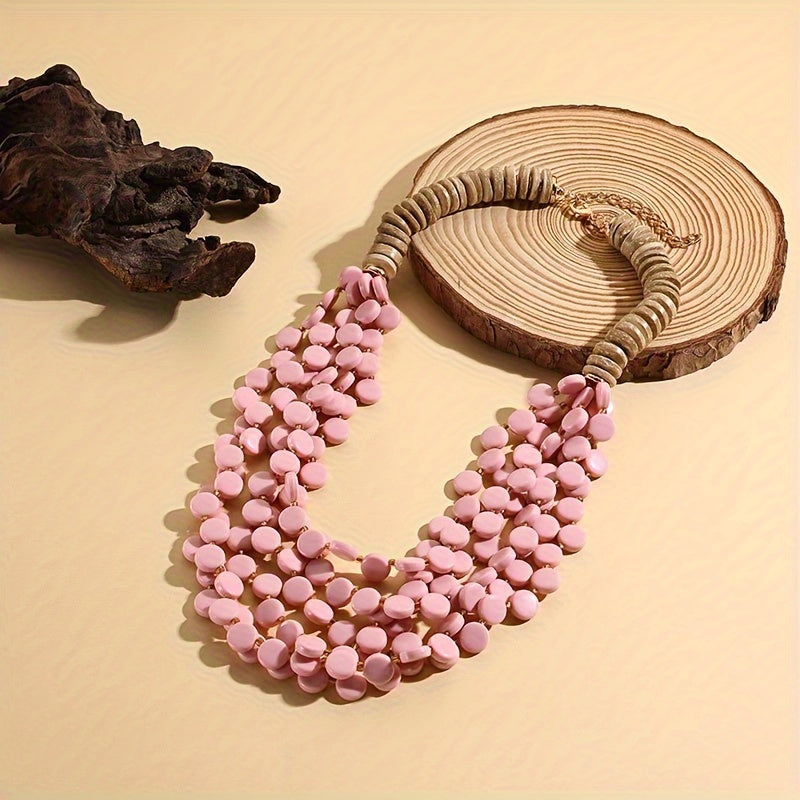 Boho Chic Beaded Kokos qobig'i taqinchoq ayollar uchun yozgi ta'til sovg'asi