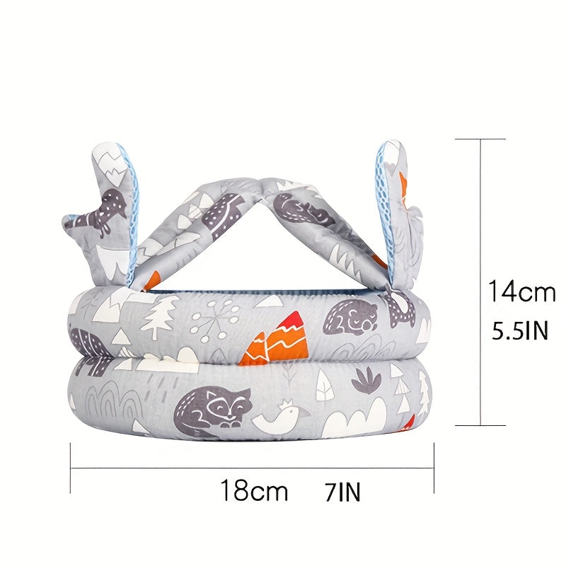 Детская дышащая защитная шляпа для обучения ходьбе, против падений, столкновений, всех сезонов, зеленая, розовая