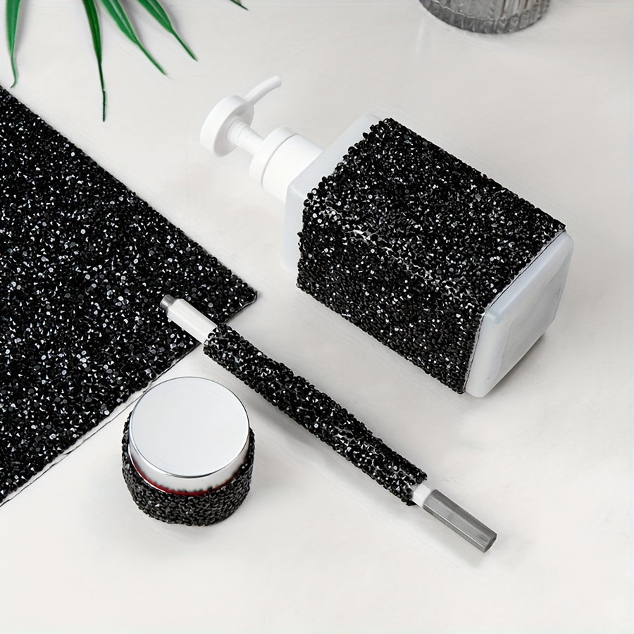 Самоклеящаяся смоляная алмазная наклейка, кристально украшенная наклейка для DIY-ремесел - одноразовая 9.4x15.8 дюйма