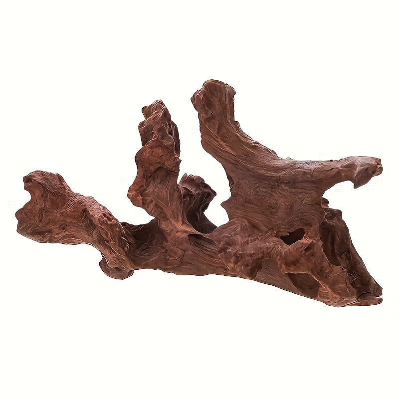 Natural Driftwood Aquarium Decor for Small Fish Tanks Bark-Enhanced Detailing