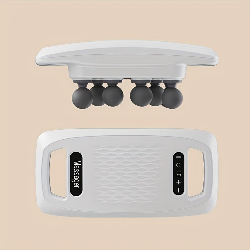 Ten-Head Fascia Gun Massager with 9 Modes 9 Intensity Levels Rechargeable Lithium Battery USB Charging LED Display Whole Body