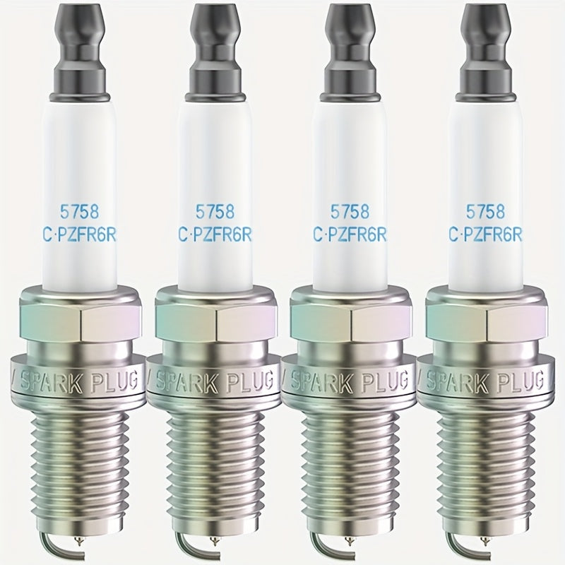 4 Pcs Iridium Spark Plugs for Car, Durable, Compatible with Multiple Models