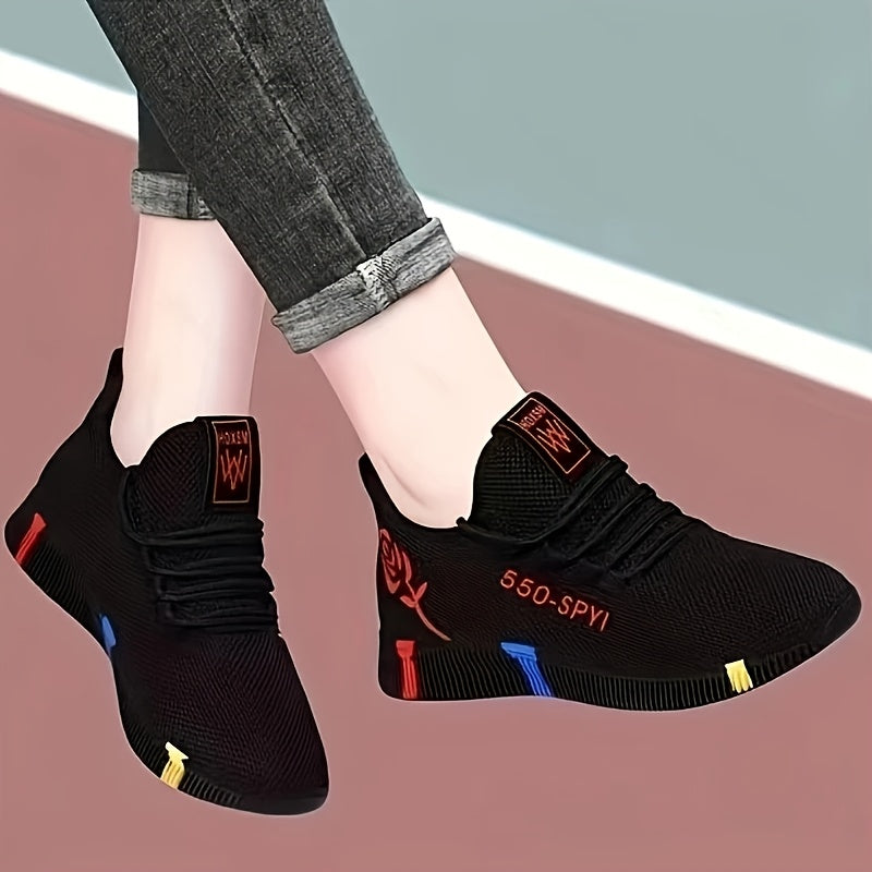 Women's Breathable Slip-On Sneakers Soft Fabric Low-Top Casual Shoes
