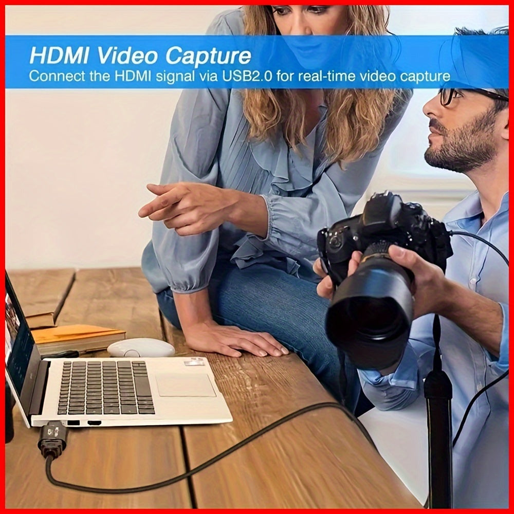 4K HDMI Video Capture Card for Gaming Streaming Conference USB Powered Compatible with Windows Android MacOS