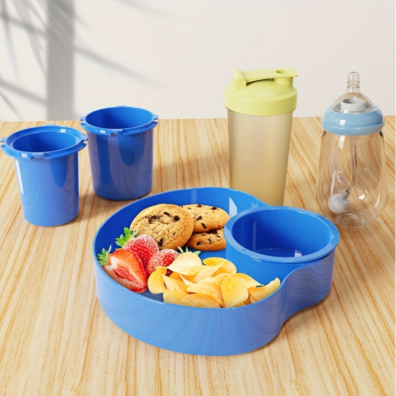 Travel Tray for Car Seat and Stroller with Cup Holder and Food Surface