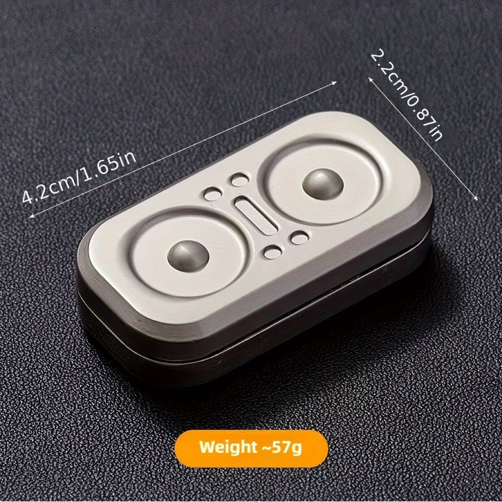 Magnetic Metal Decompression Fidget Toy for Men Gray Dark Khaki