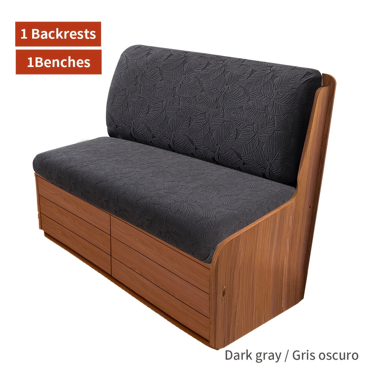 Набор чехлов на подушки для дивана-кровати из 2 частей, эластичная ткань, моющаяся в машине, защита от пыли и домашних животных для 2-местного кемпера