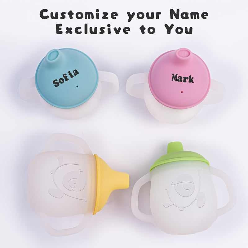 Kids Silicone Sippy Cup with Soft Spout and Easy-Grip Handles BPA-Free for Camping Milk Water