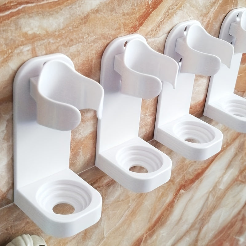 Soporte para cepillo de dientes de plástico de montaje en pared, organizador de baño autoadhesivo