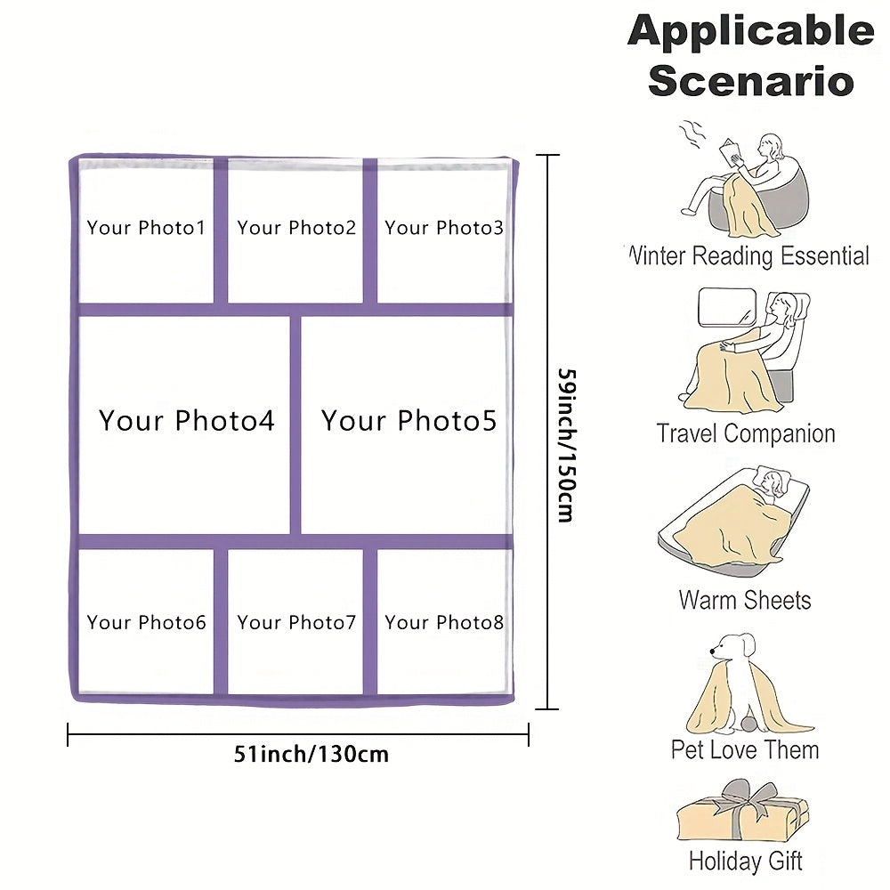 Индивидуальное фланелевое одеяло с фотографией, мягкое теплое одеяло с памятью для пар, семей, дивана, кровати, кемпинга