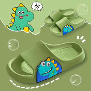 Kids' Cartoon Dinosaur Slides Waterproof Anti-Slip EVA Indoor Outdoor Casual Shoes