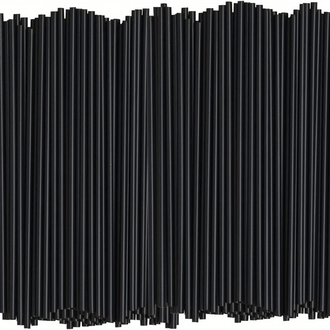 Black Disposable Plastic Sip Stir Sticks 12.7cm Coffee Cocktail Straws 500 Pieces