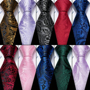 Men's Paisley Woven Necktie for Weddings and Formal Events