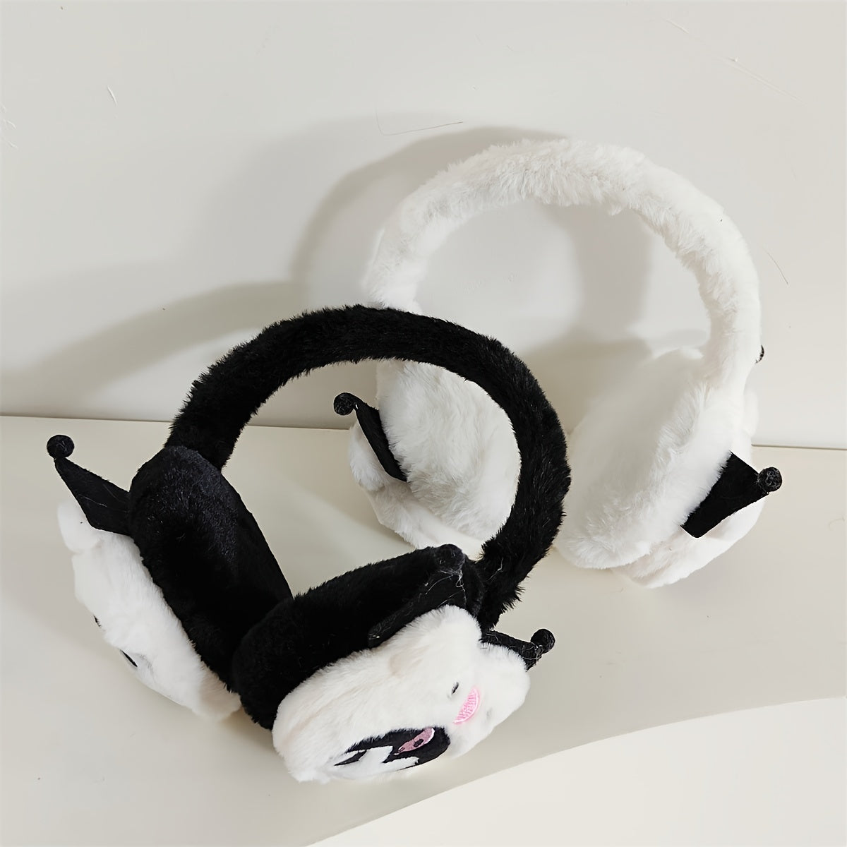 Plush Earmuffs for Cold Weather, Cartoon Style, Warm and Cute Ear Protection