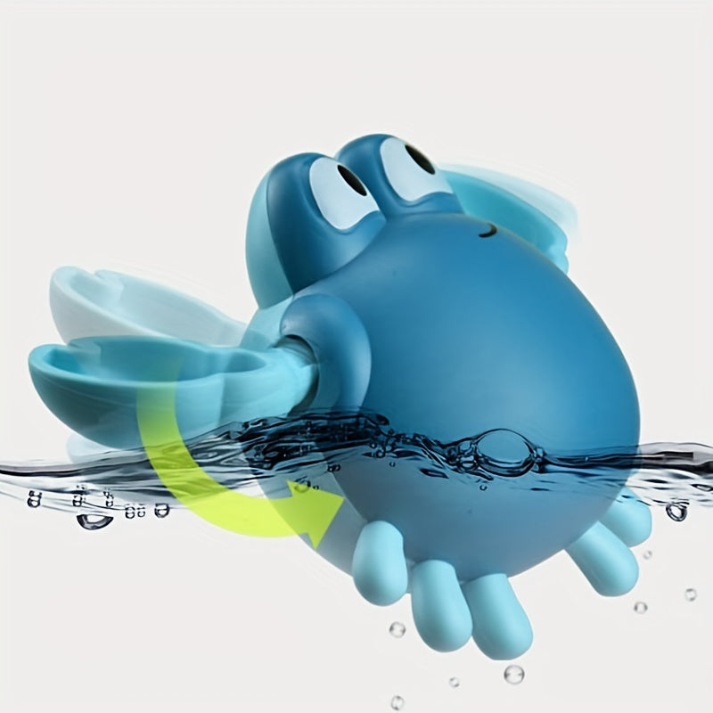 Crab Water Toys for Kids and Babies Bath Time Fun Plastic Red Blue 18 Months+