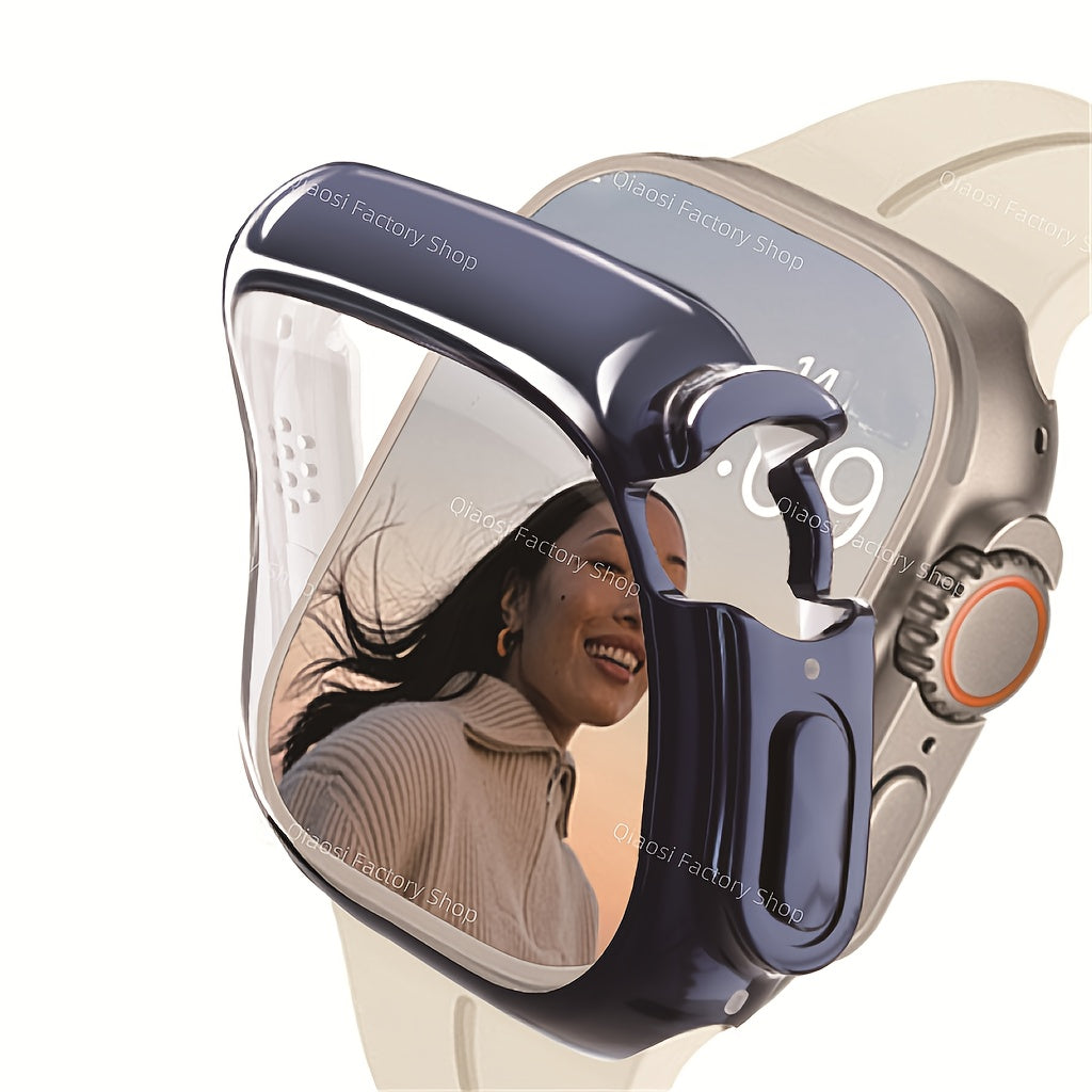 Apple Watch Protective Case Silicone Bumper with Screen Protector for Series 9 8 7 SE 40mm 44mm 45mm 49mm