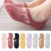 Women's Invisible Breathable Summer Boat Socks 8 Pairs Cotton Spandex Short Socks