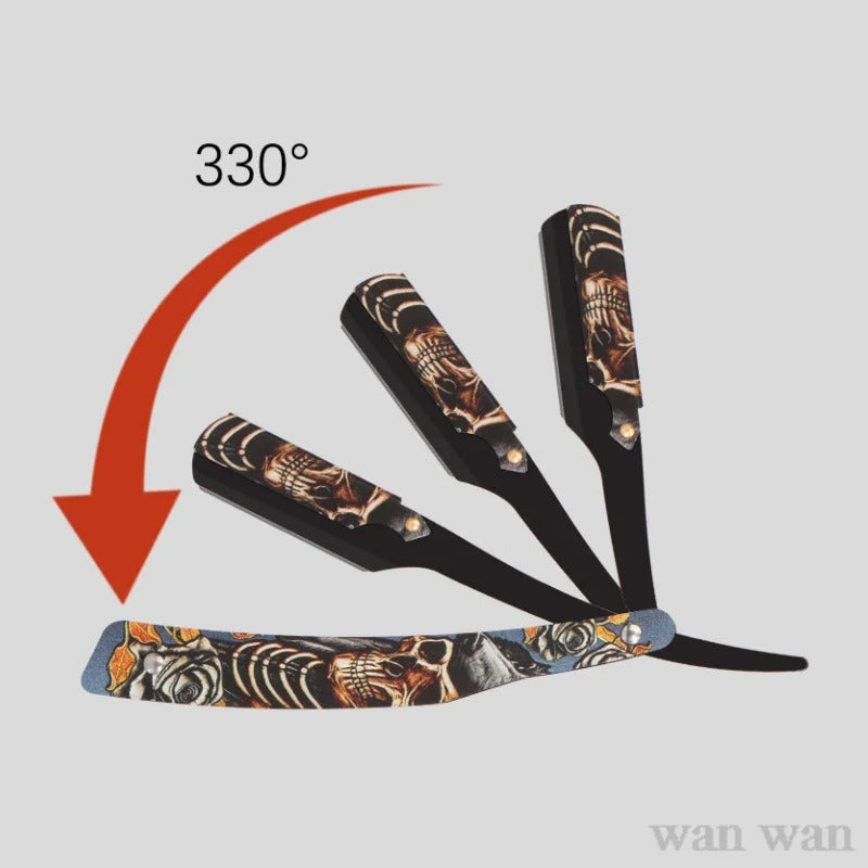 Мужской стальной прямой бритва профессиональный складной триммер для стрижки волос парикмахера