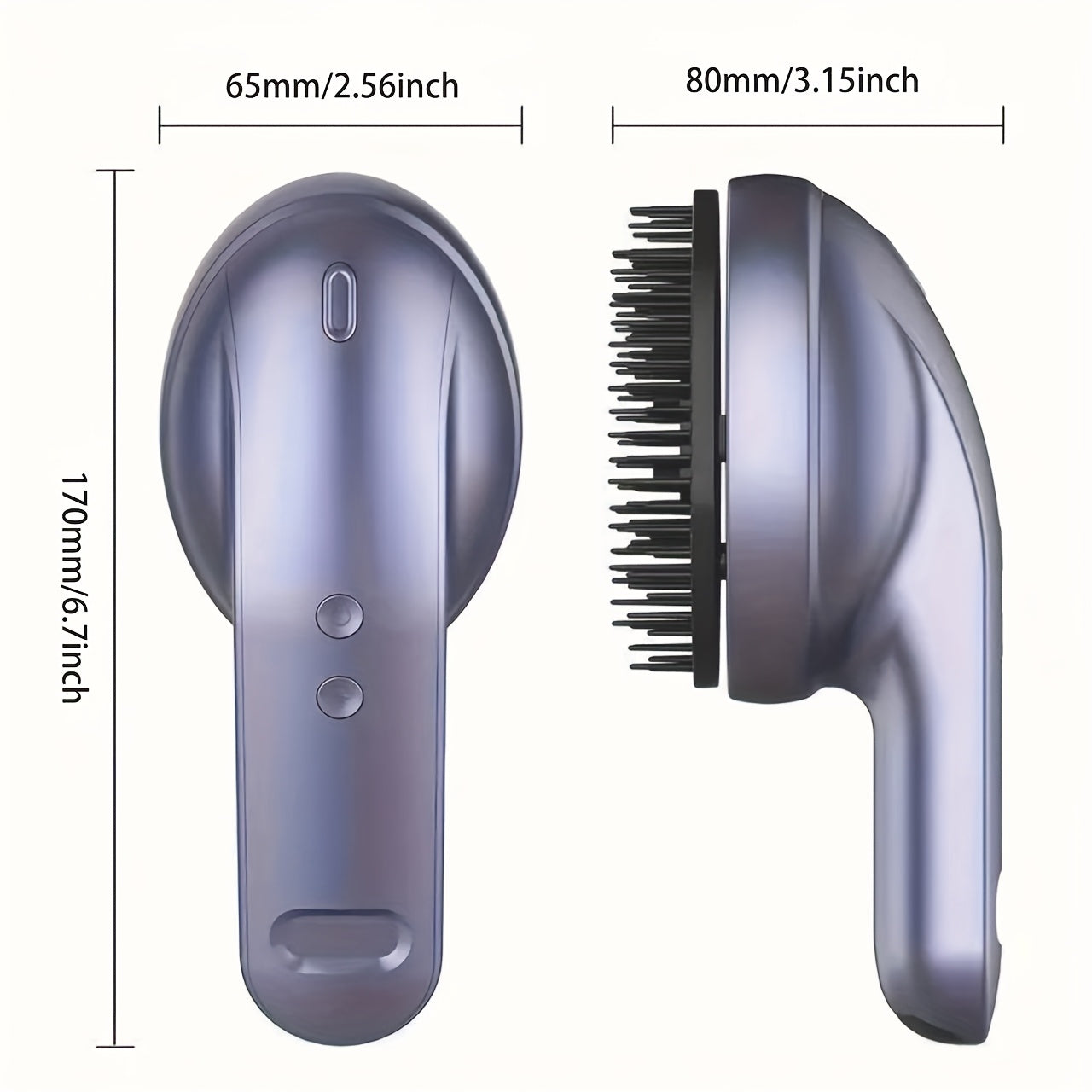 Asosiy yog' atomizatori, yuqori chastotali tebranish va qizil nur terapiyasi bilan bosh terisi parvarishi uchun elektr massaj tarozi.