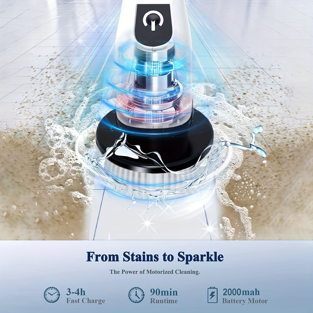 Elektr rotatsion polni tozalash qurilmasi, 7 ta cho'tka boshli, sozlanadigan tutqich bilan