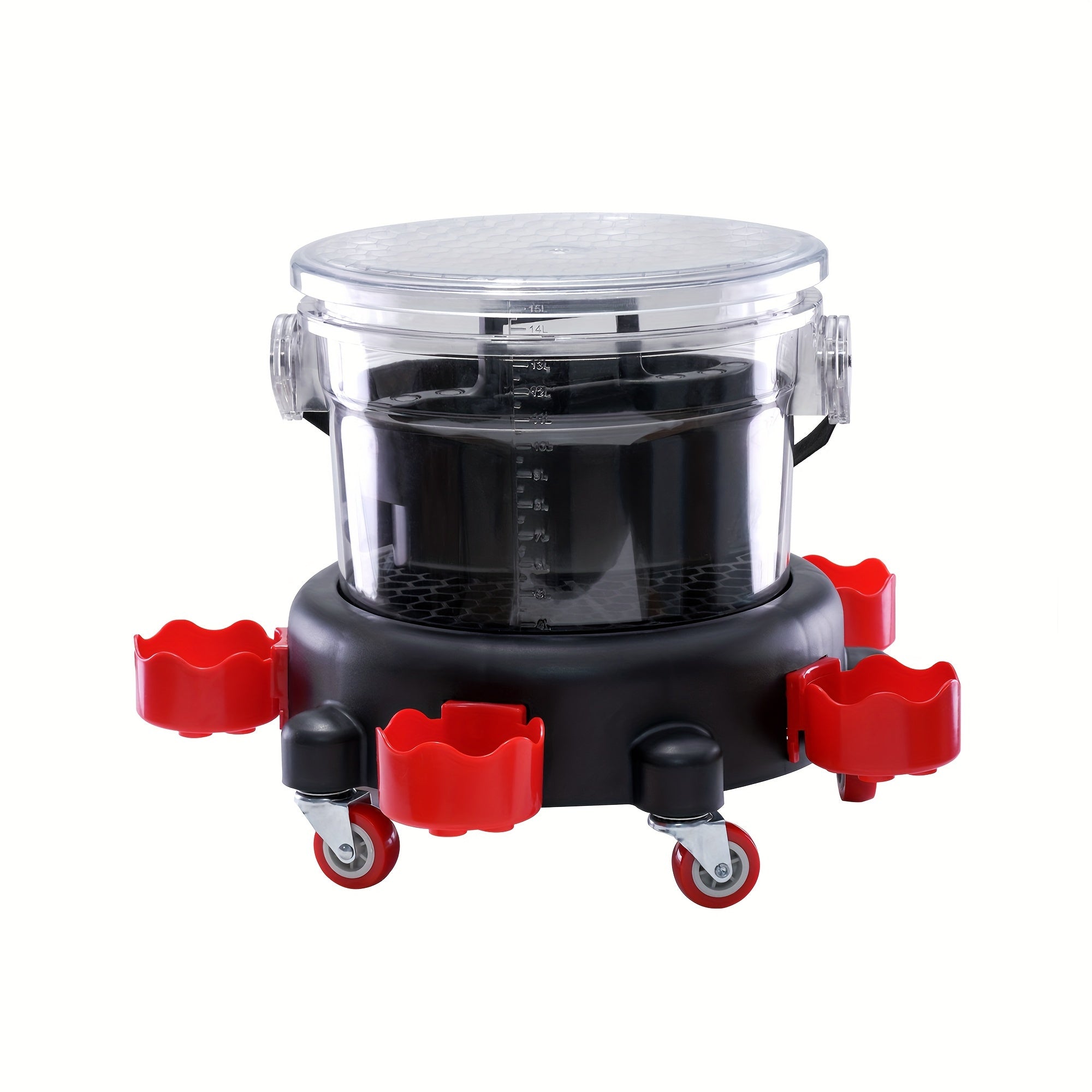 Shaffof Avtomobil Yuvish Chekasi, Suriladigan O'tiradigan Joy bilan - Mustahkam Plastik, Tashqi va Uy Tozalash uchun Mukammal - 1 Dona