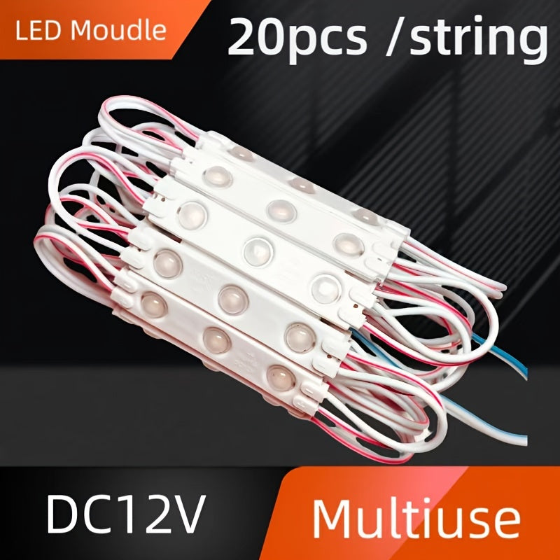 Kit de 20 piezas de módulos LED 2835 con cinta IT para señalización con letras en canal