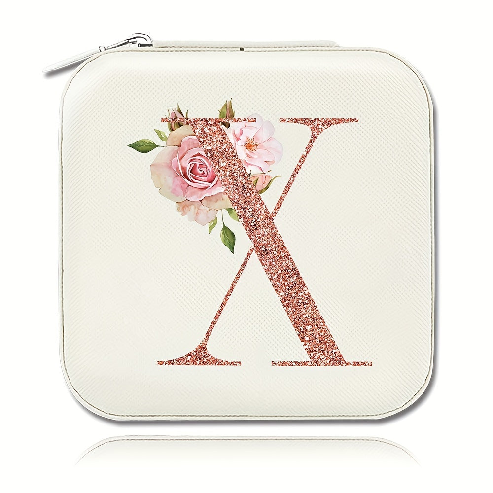 Шкатулка для хранения украшений для колец, ожерелий и гвоздиков, компактный дорожный органайзер