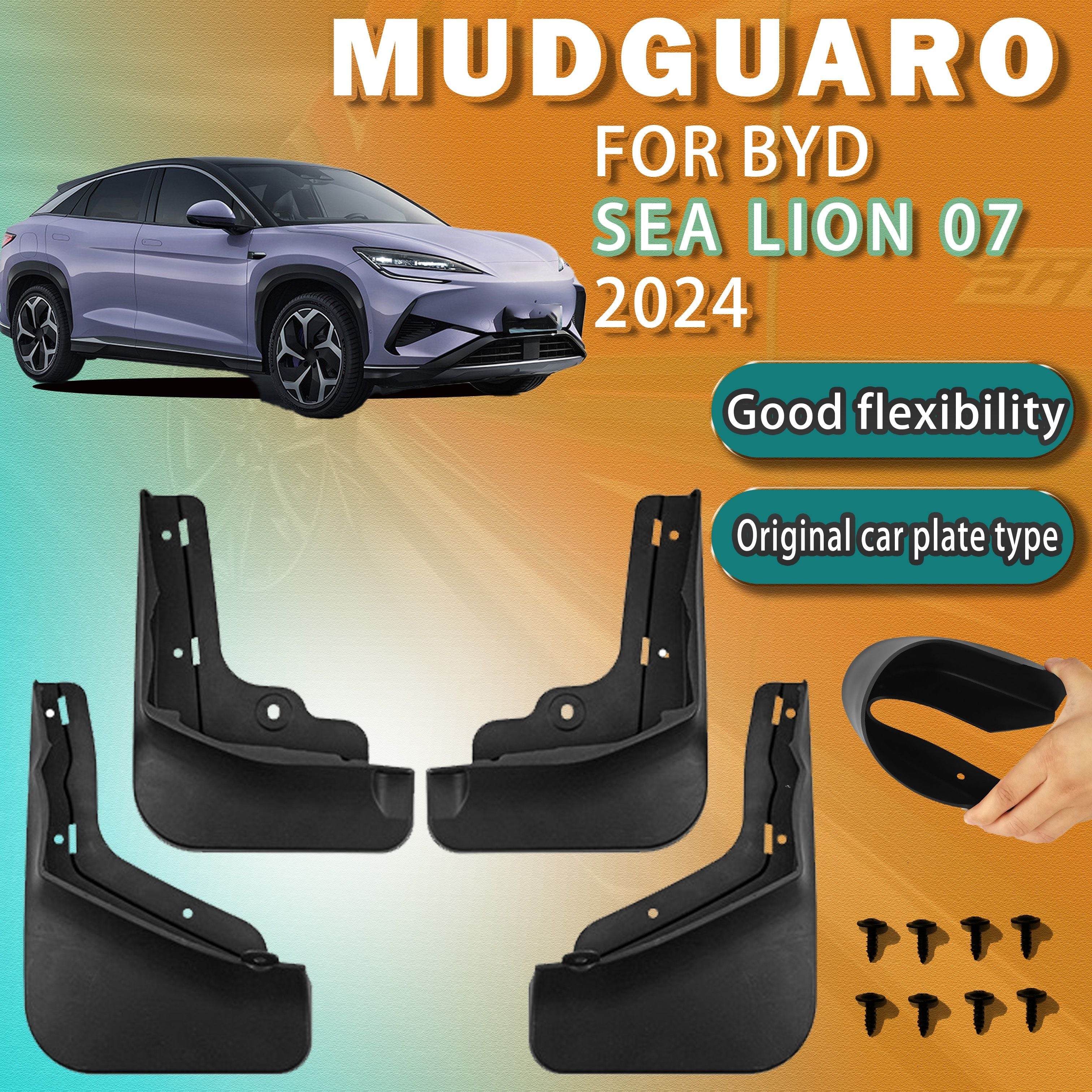 4pcs Guardabarros de coche para guardabarros delanteros y traseros, protección duradera contra arañazos