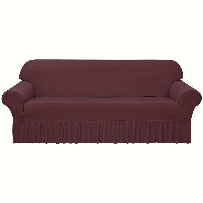 Waterproof Sofa Slipcover with Skirt All Seasons Furniture Protection for Home Office